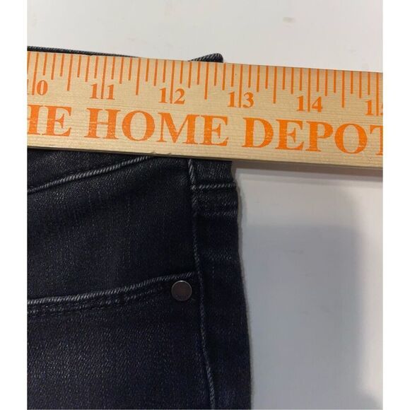 Athleta Womens Sz 0 Sculptek Ankle Zip Ultra‎ Jeans Black Wash High Rise Stretch - Picture 4 of 8